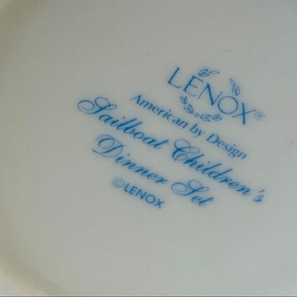 LENOX mug sailboat children’s dinner set small cocoa hot chocolate 8 oun… - Picture 8 of 8